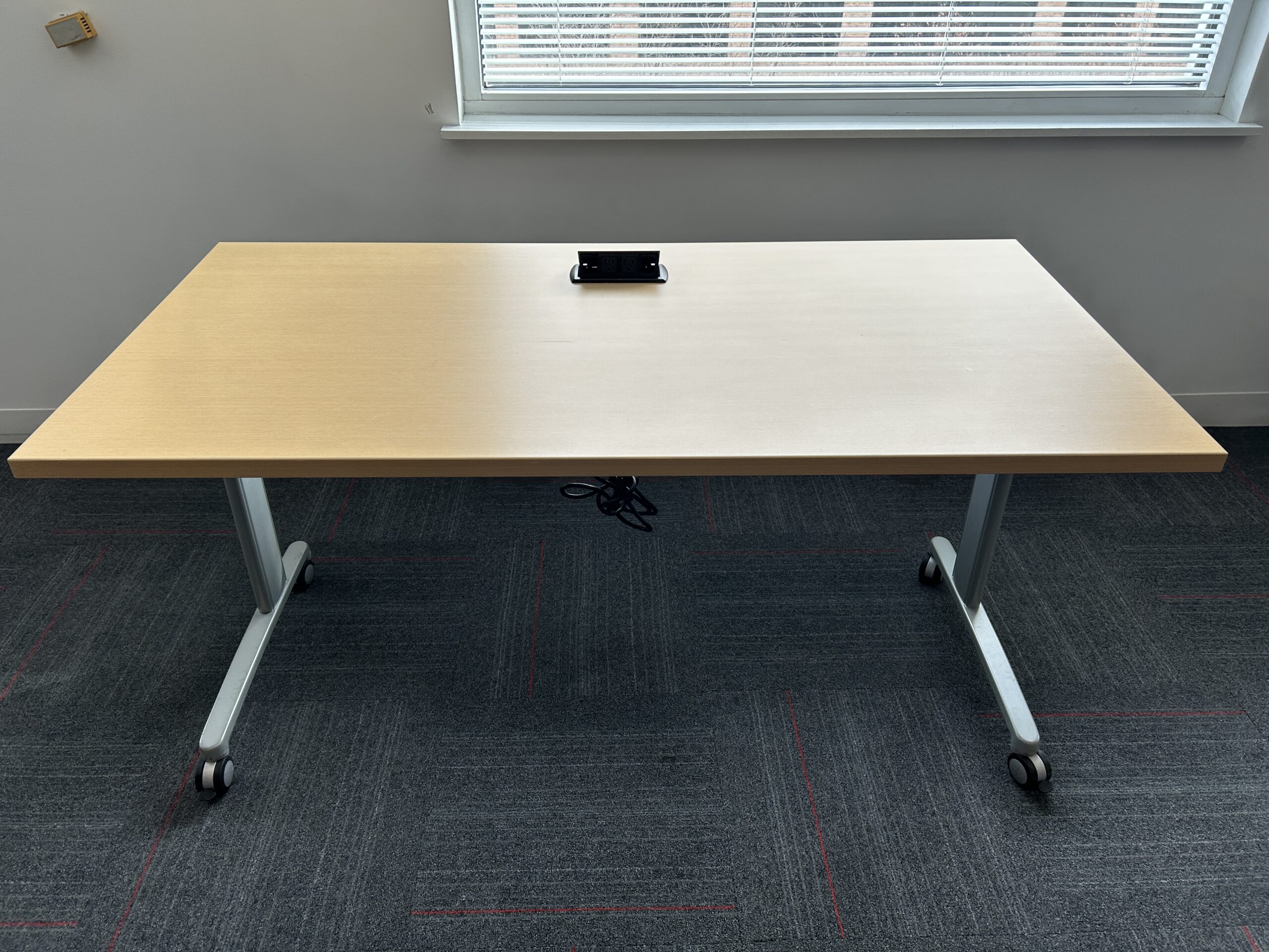 Teknion Maple Flip-Top Nesting Table