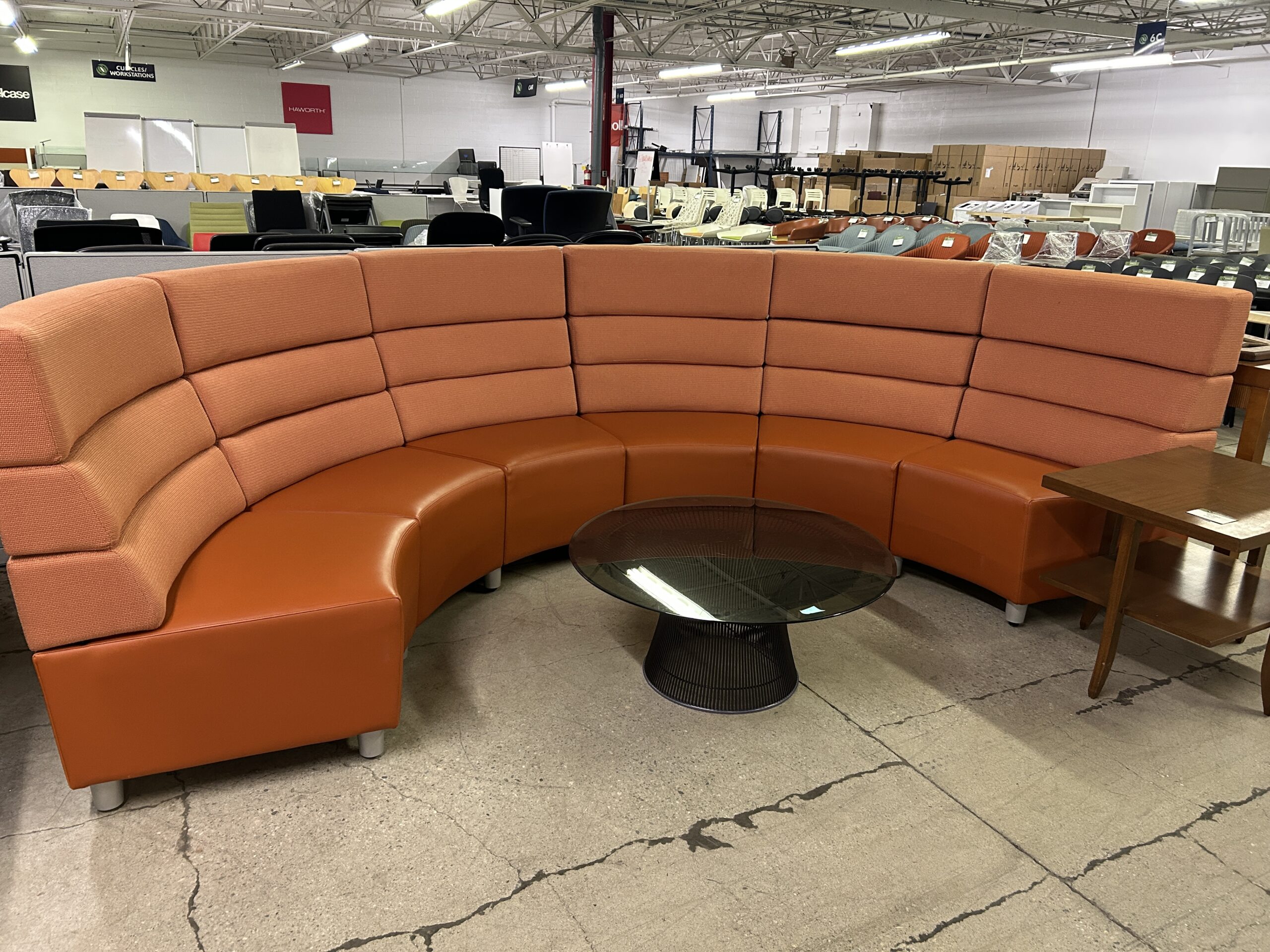 Orange Privacy Sectional