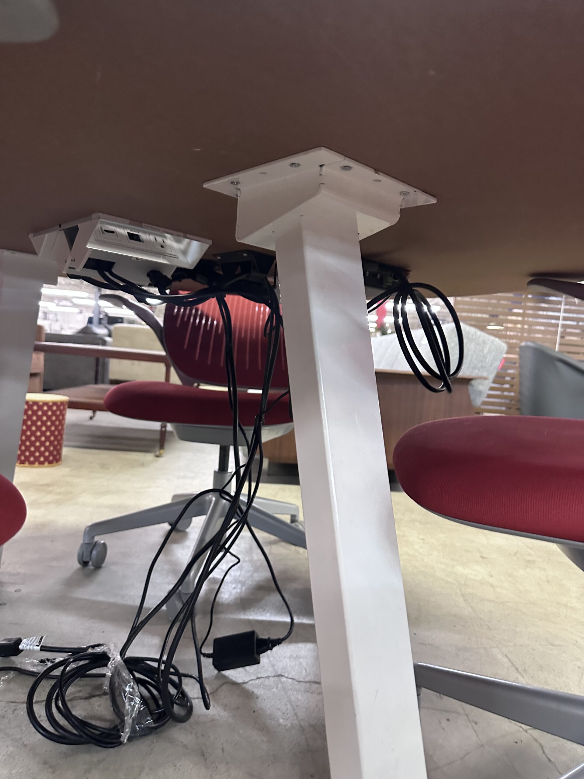 Maple Conference Table with Power