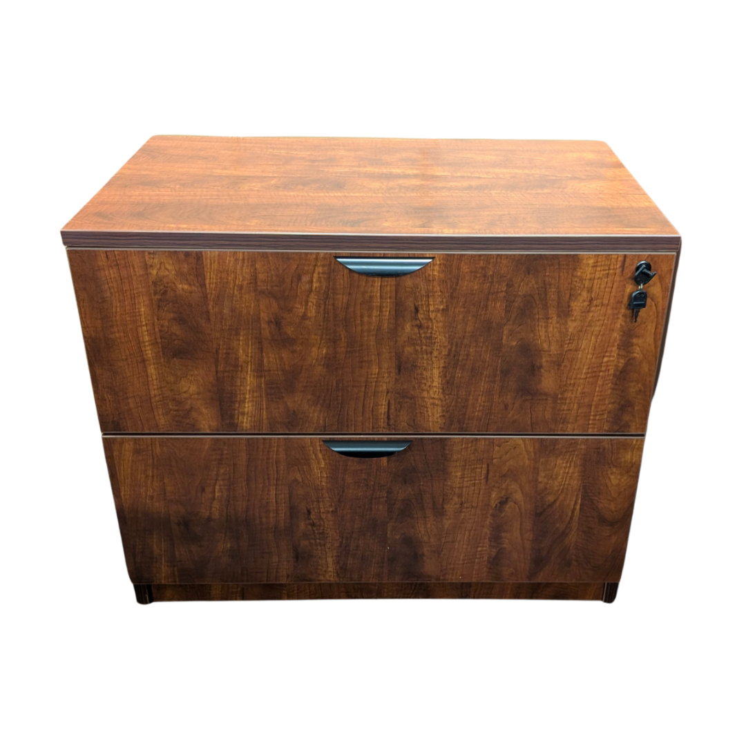 Dark Cherry 2 Drawer Lateral