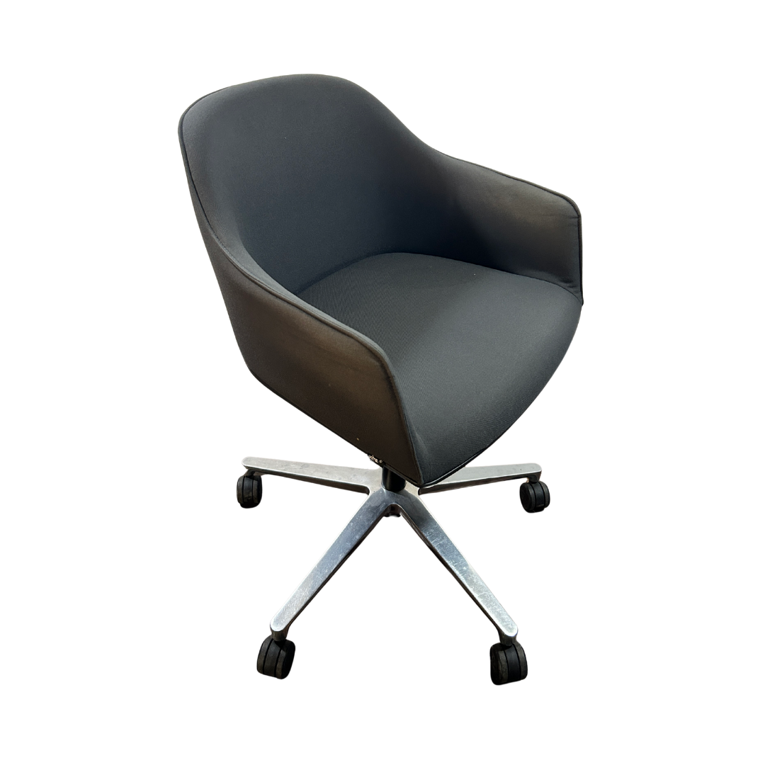 Vitra Dark Gray Side Chairs