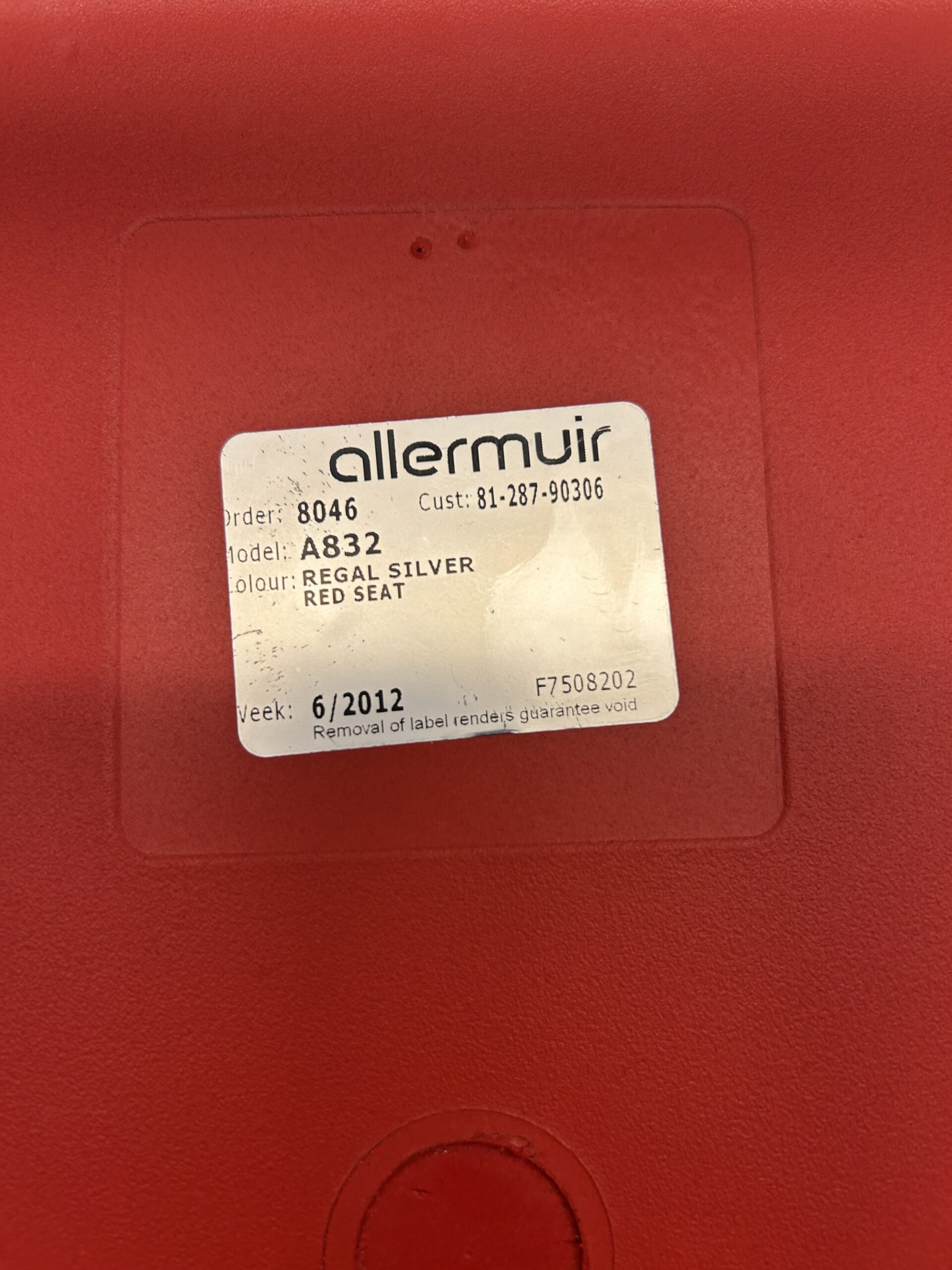 Allermuir Red Stool