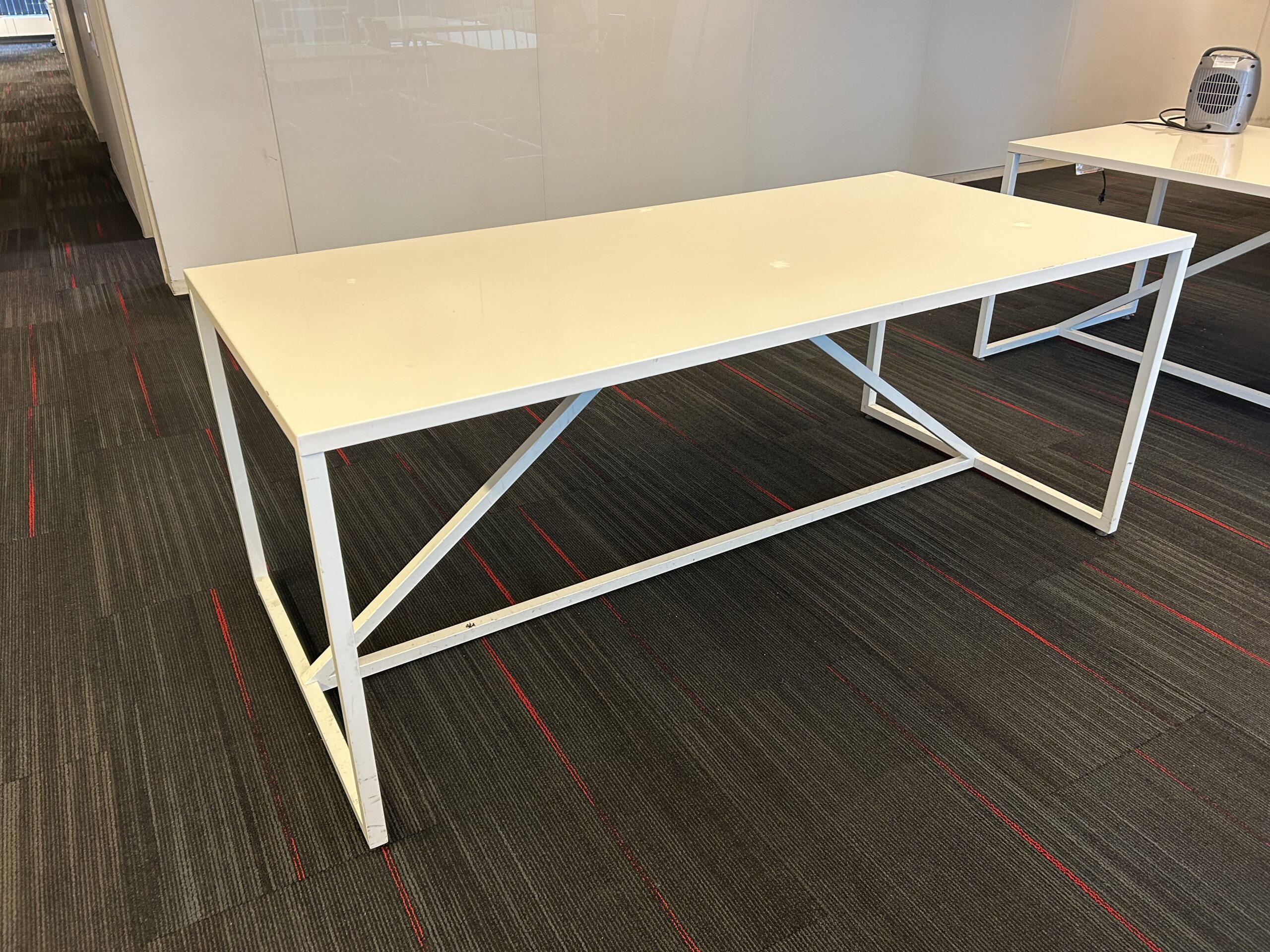 White Metal Table