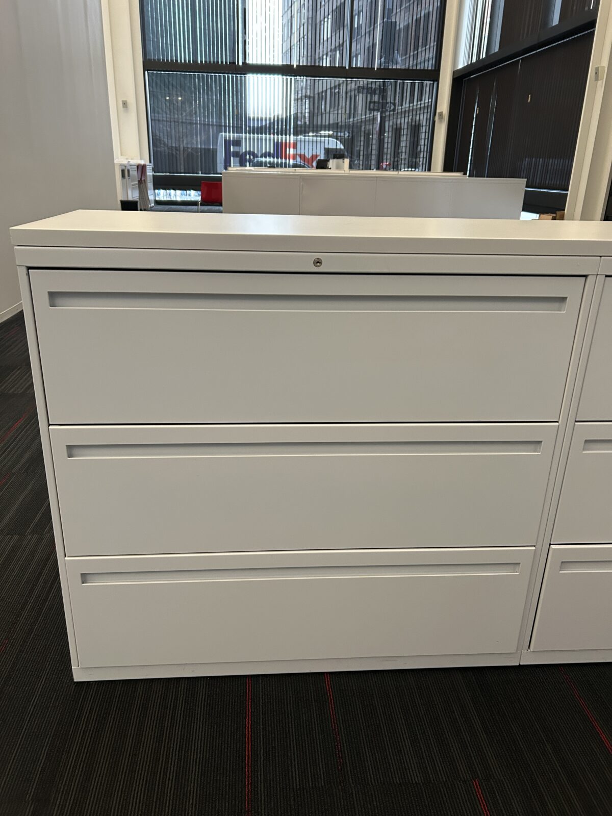 White Allsteel 42&Prime; Lateral photo