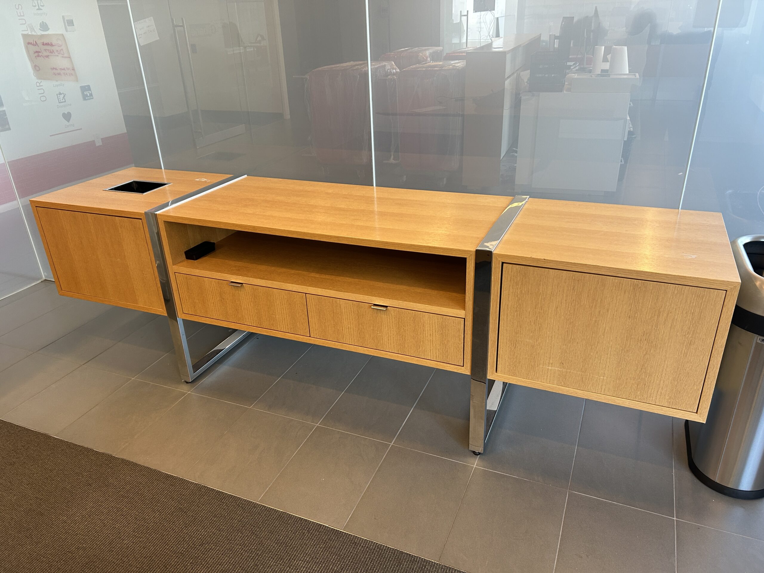 DatesWeiser Oak Recycling Credenza