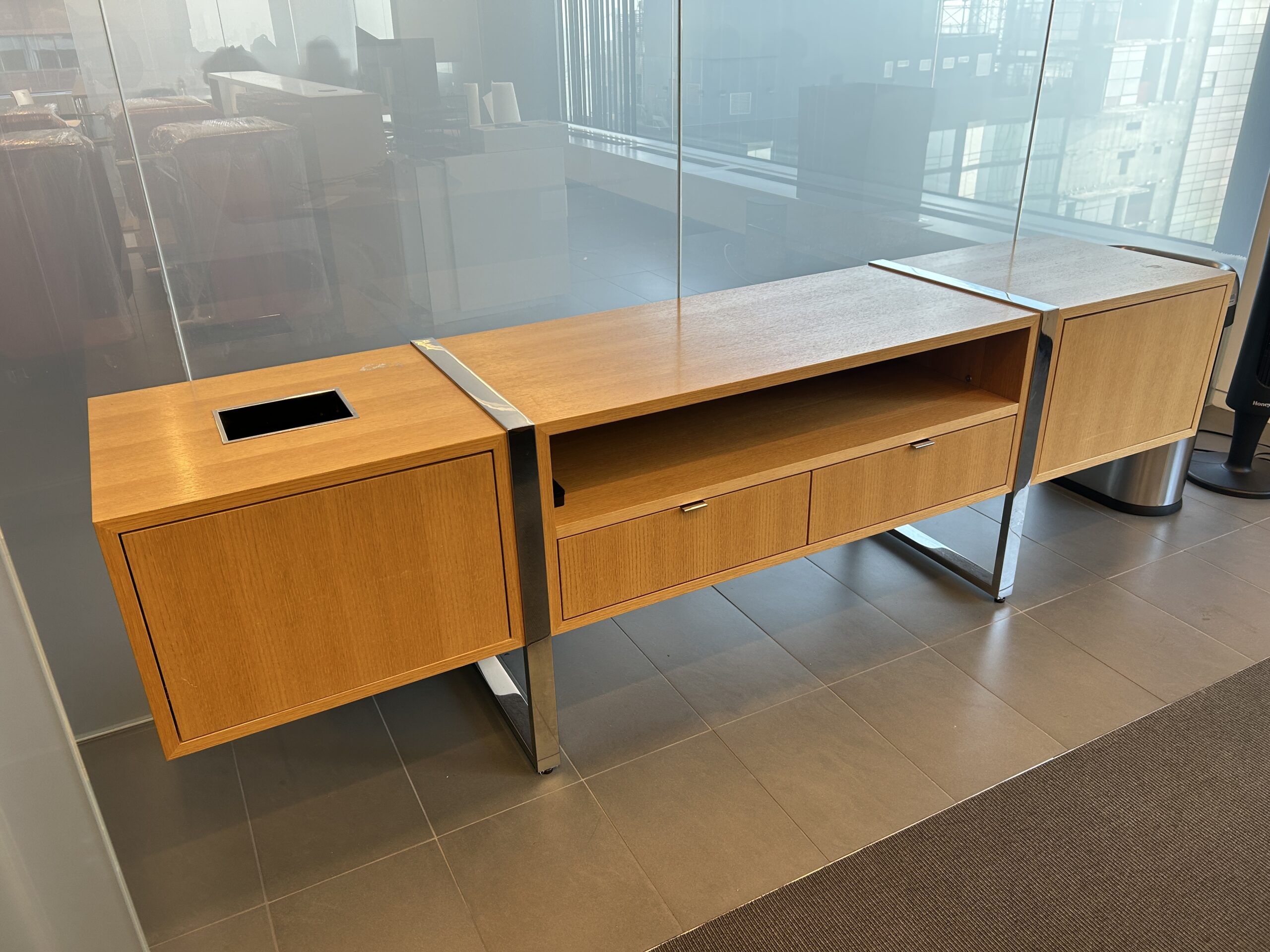 DatesWeiser Oak Recycling Credenza
