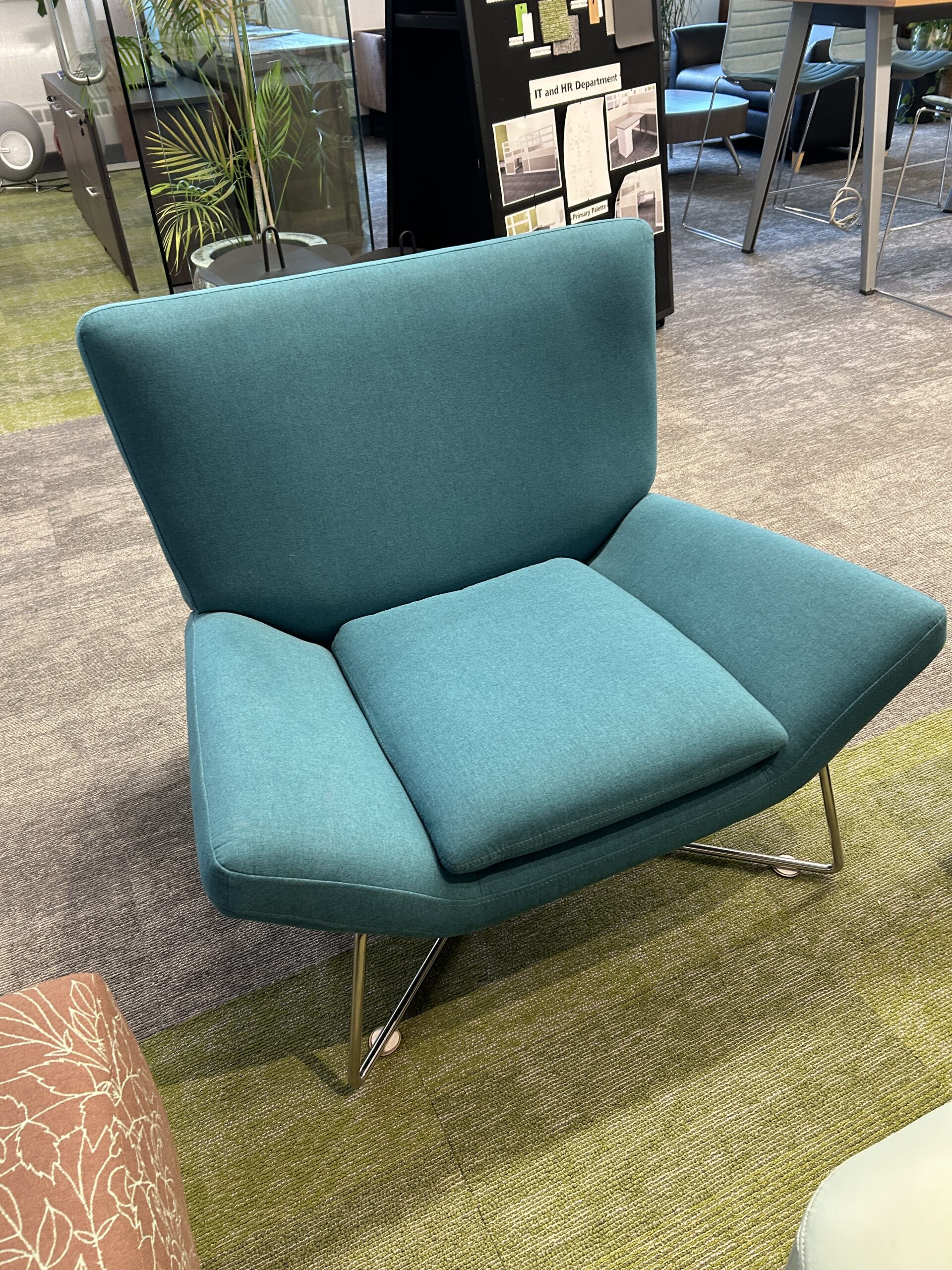 Kuka Turqoise Club Chair