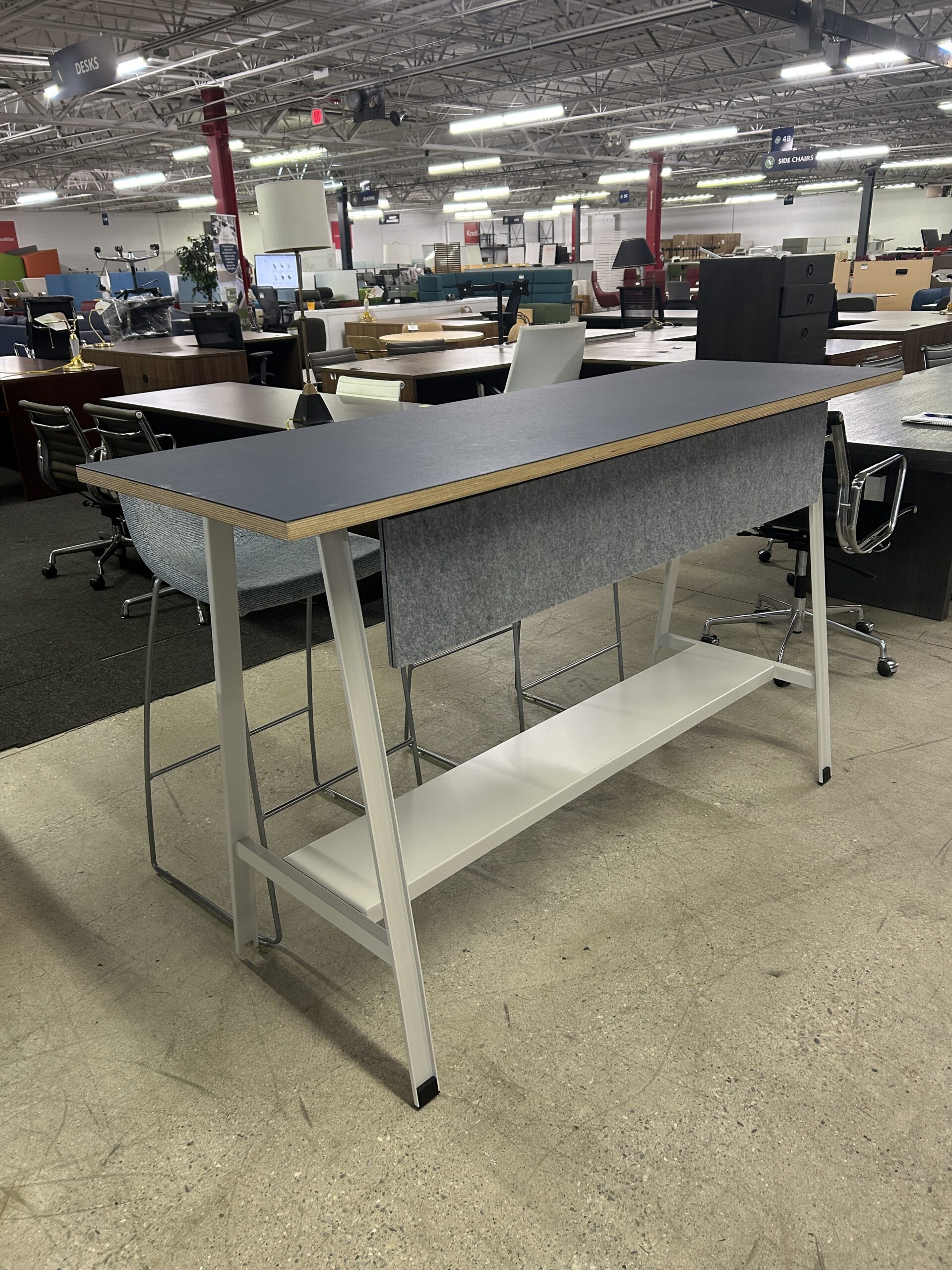 Blue Laminate Collaborative Table