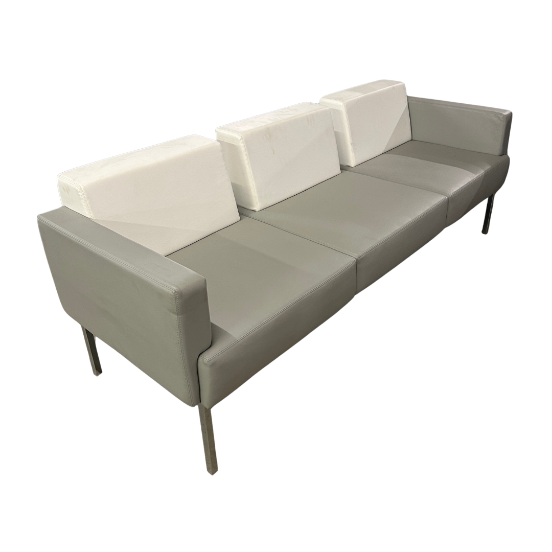 Global White & Gray Sofa