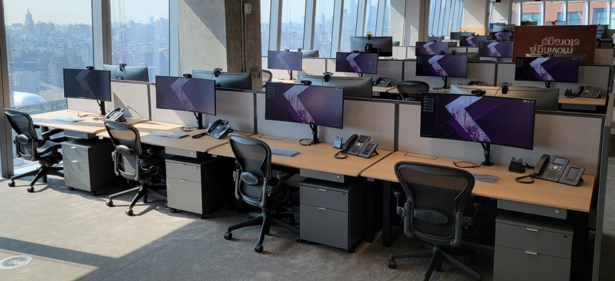 Height-Adjustable Benching Stations photo