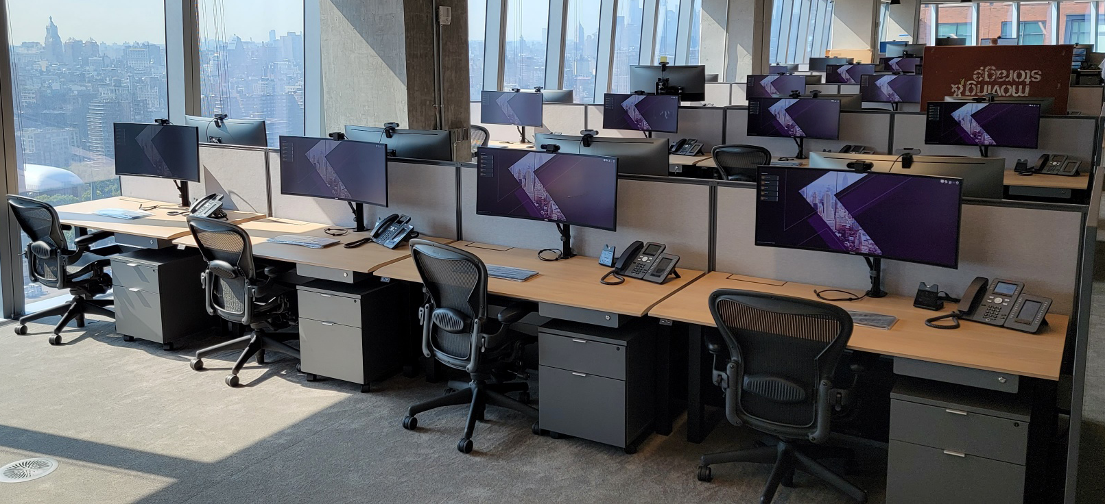 Height-Adjustable Benching Stations