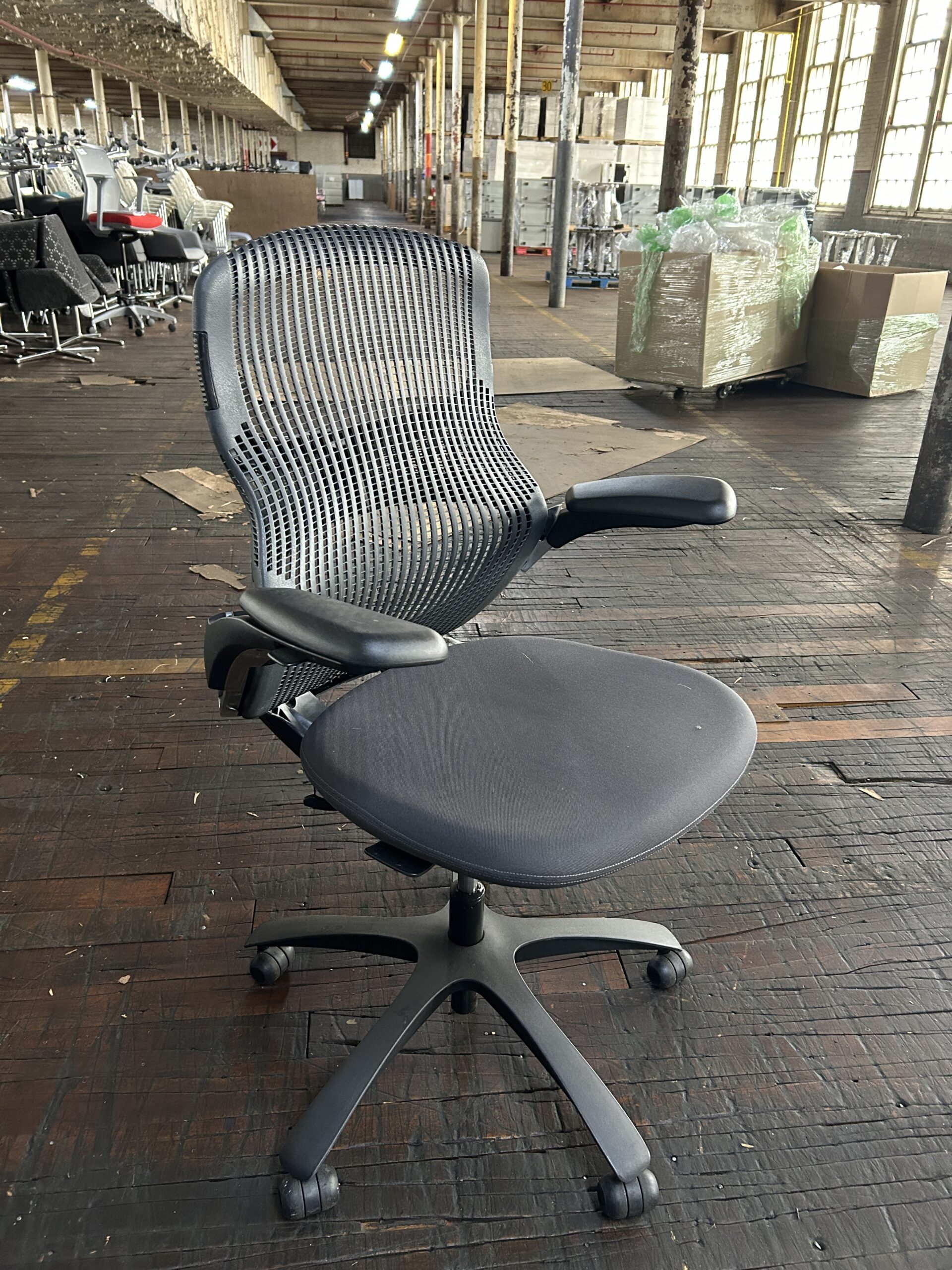 Black / Gray Knoll Generation Chairs