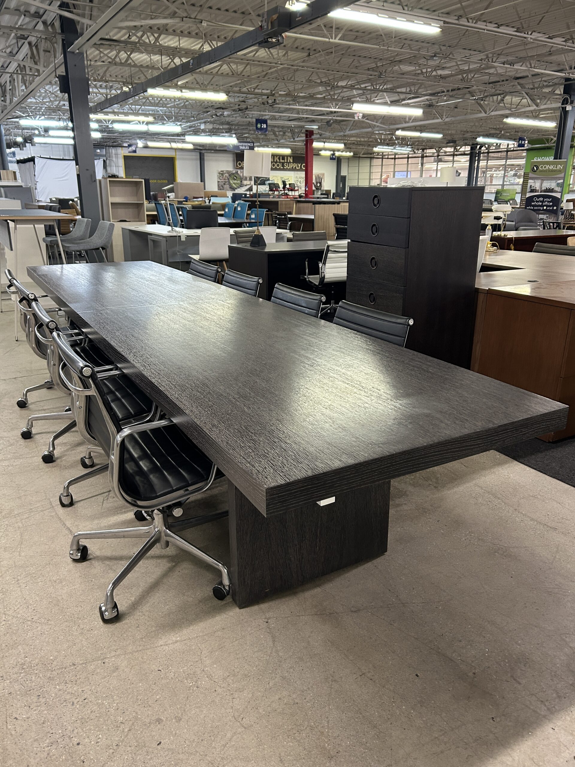 Dark Walnut Conference Table
