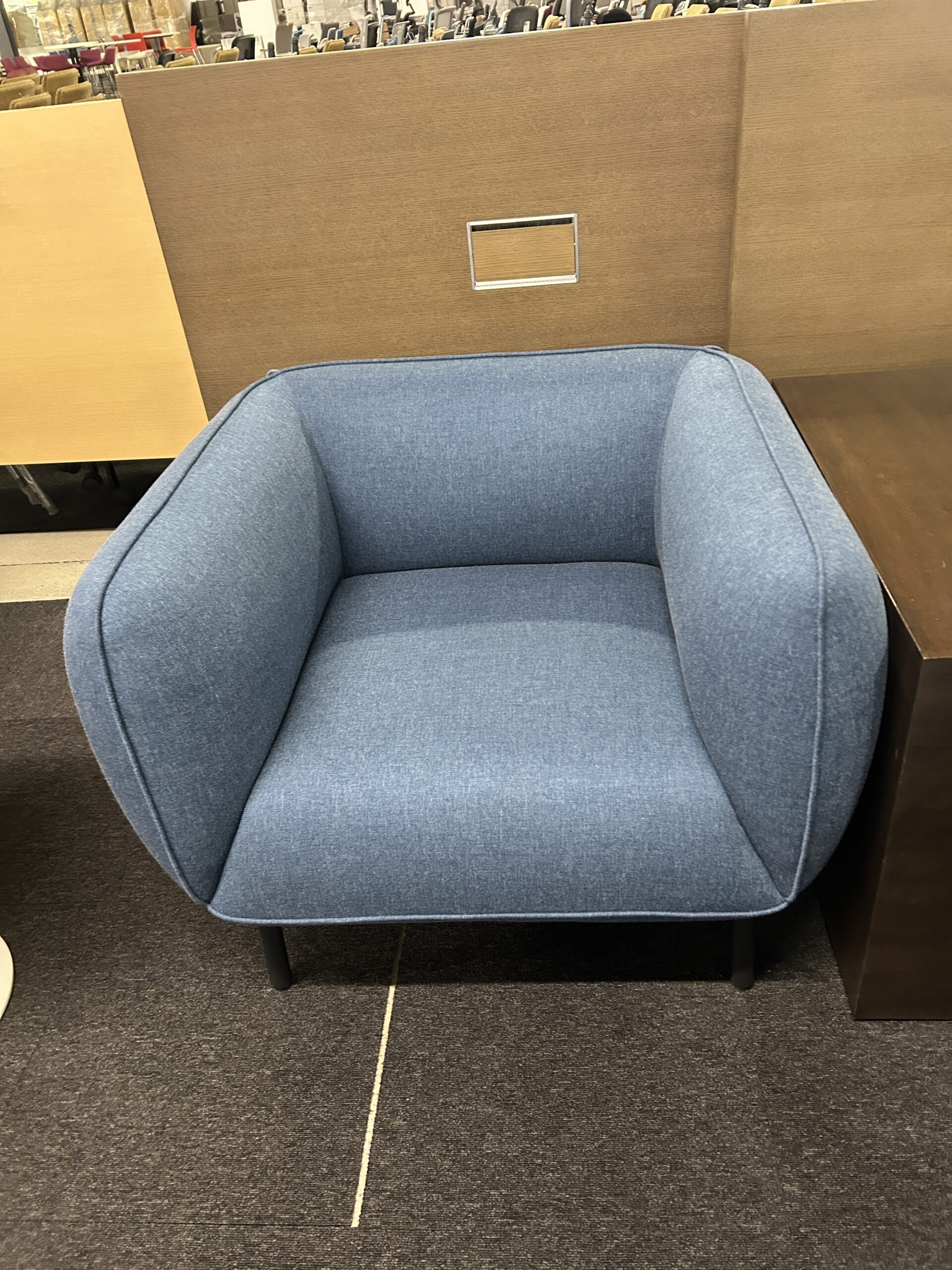 Blue Club Chair