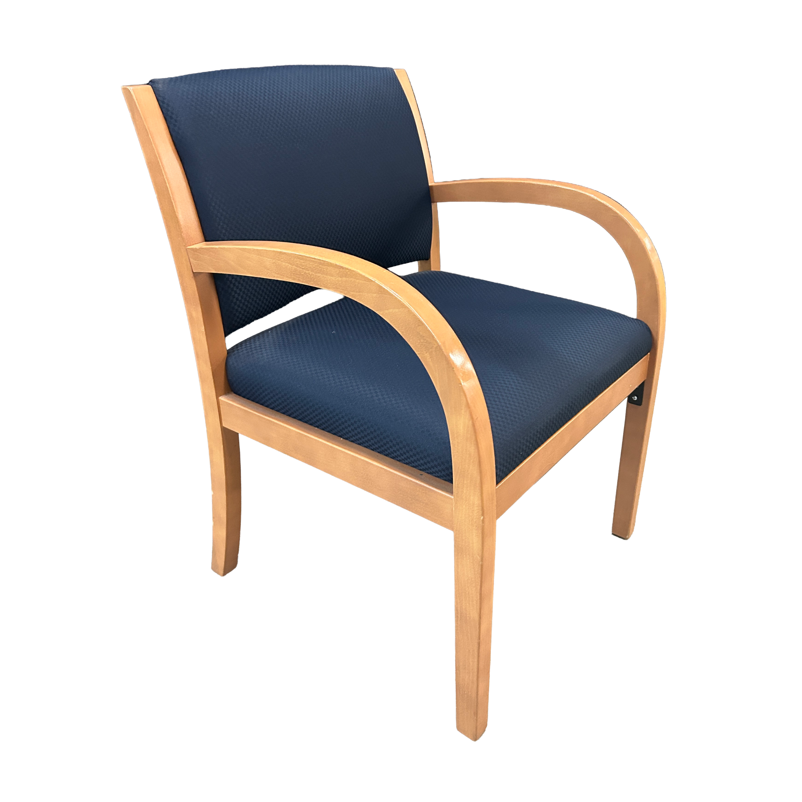 Navy Wood Side Chair