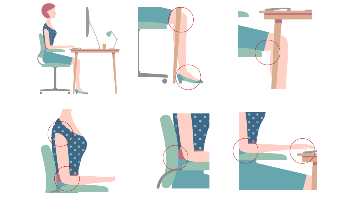 Ergonomic office chair adjustments for better posture