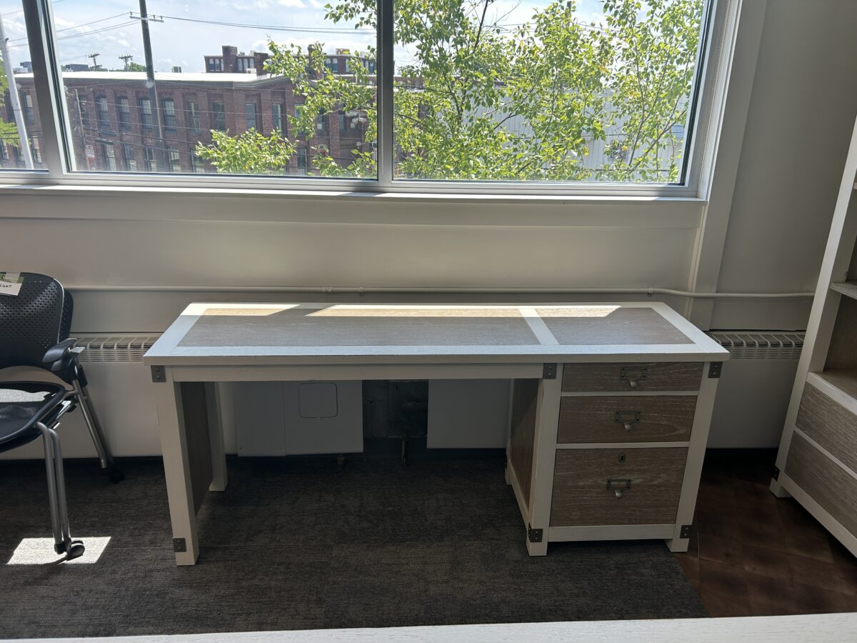 Rustic Executive Desk Set with Bookcases photo