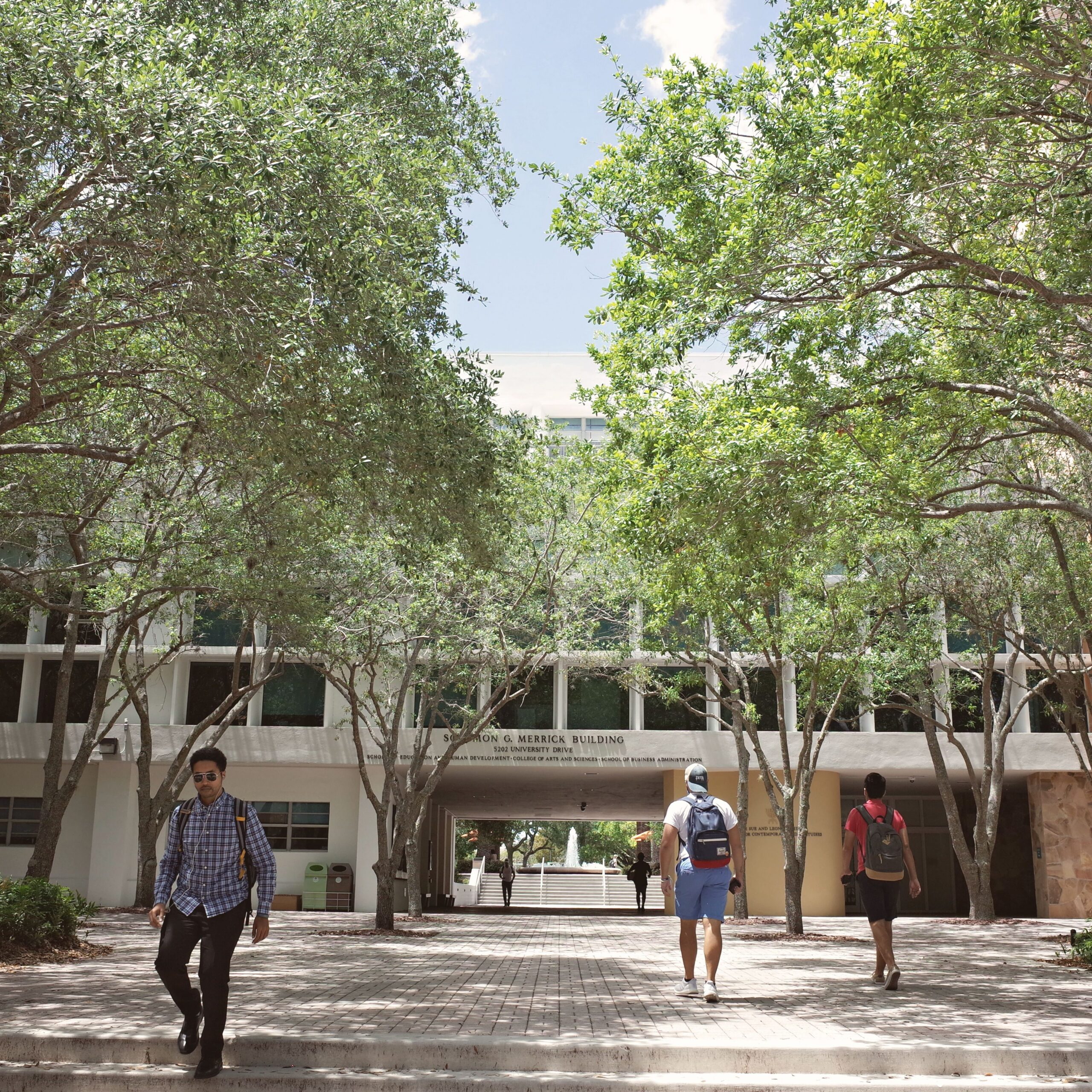 University campus life in coral gables daylight