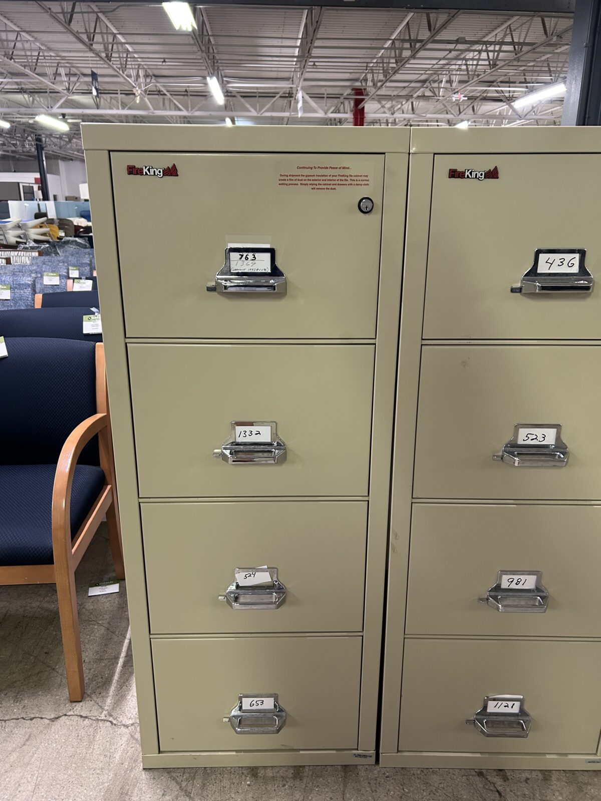 FireKing 4-Drawer Vertical File Cabinet photo