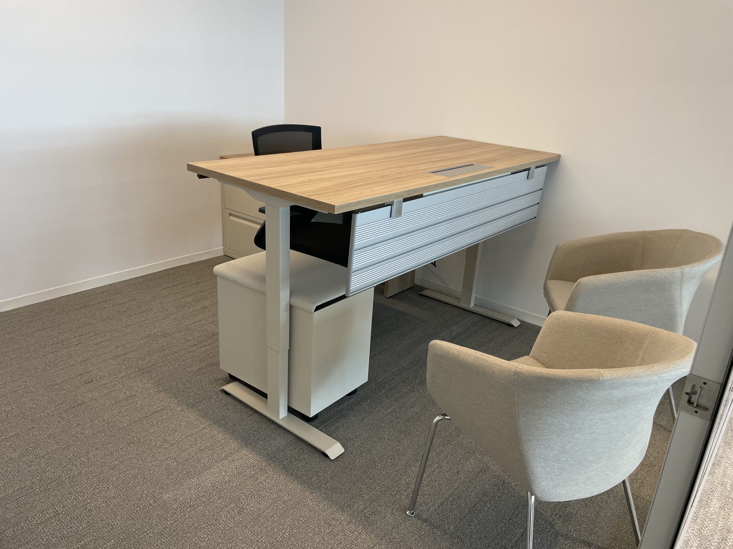 L-Shape Sit-Stand Office Desk