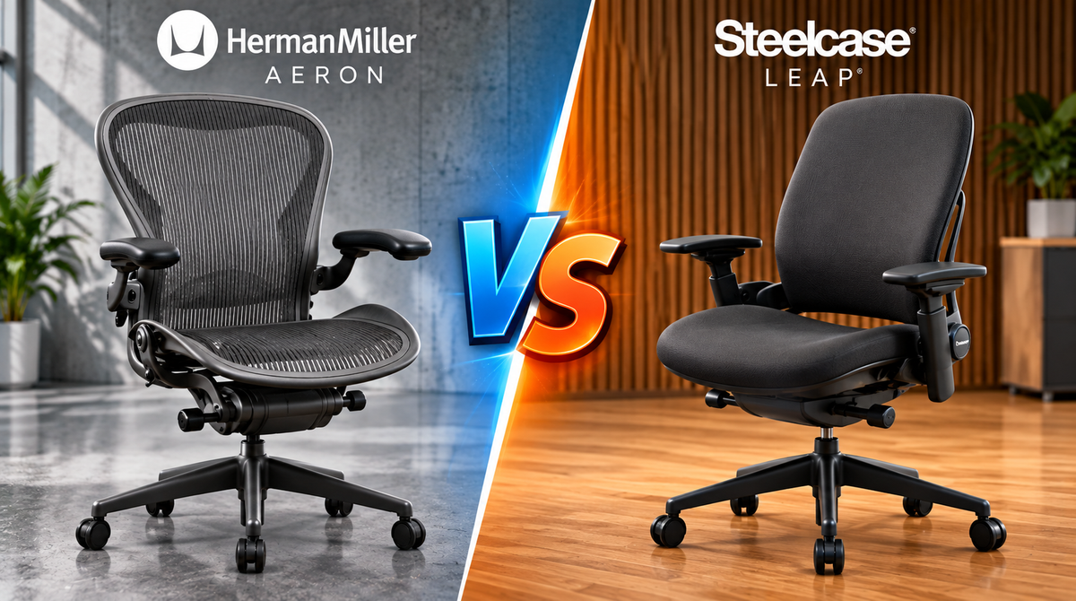 Steelcase Leap vs. Herman Miller Aeron: Which Used Office Chair Is Right for You?