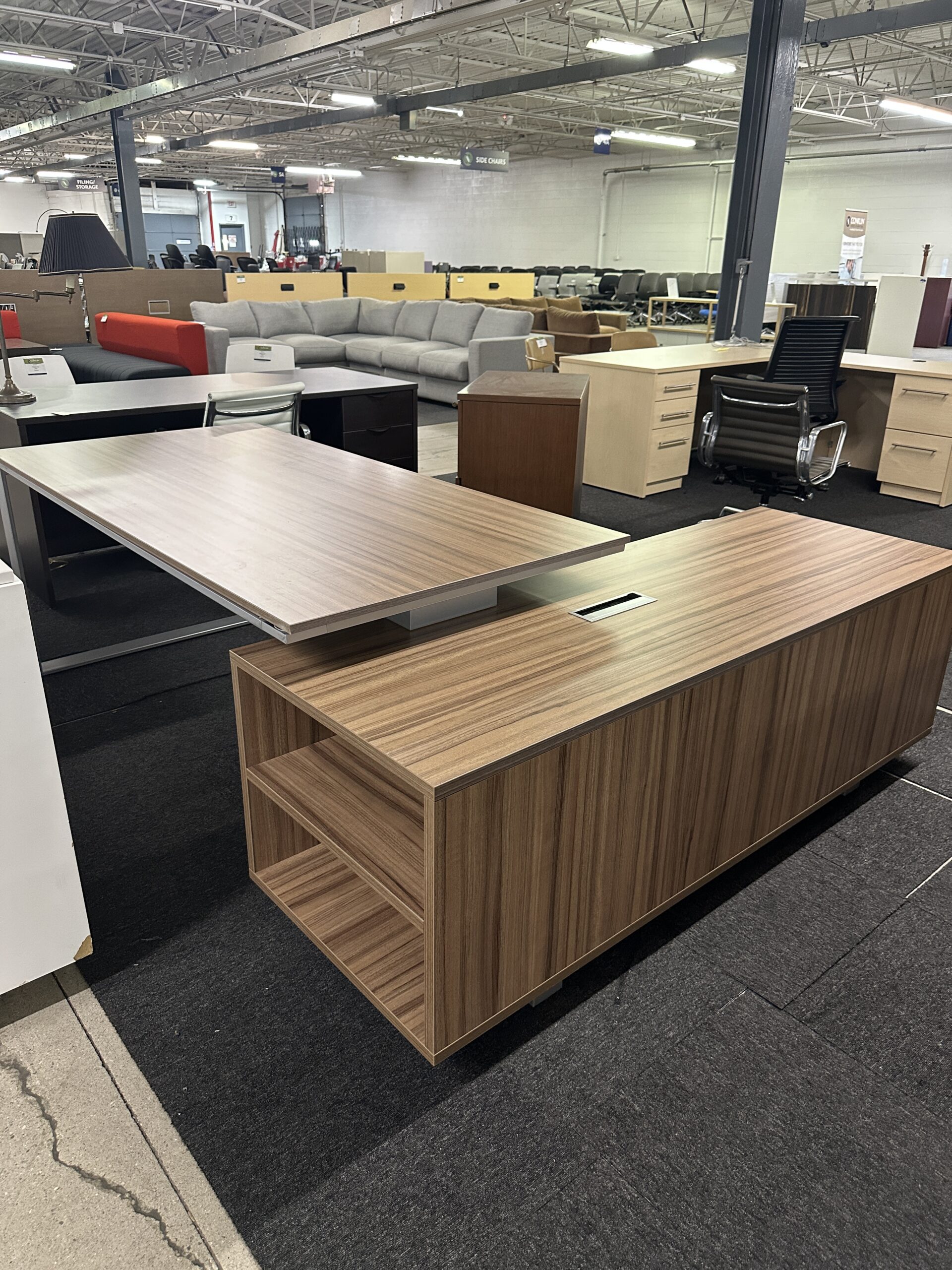 L-Shaped Executive Desk Set