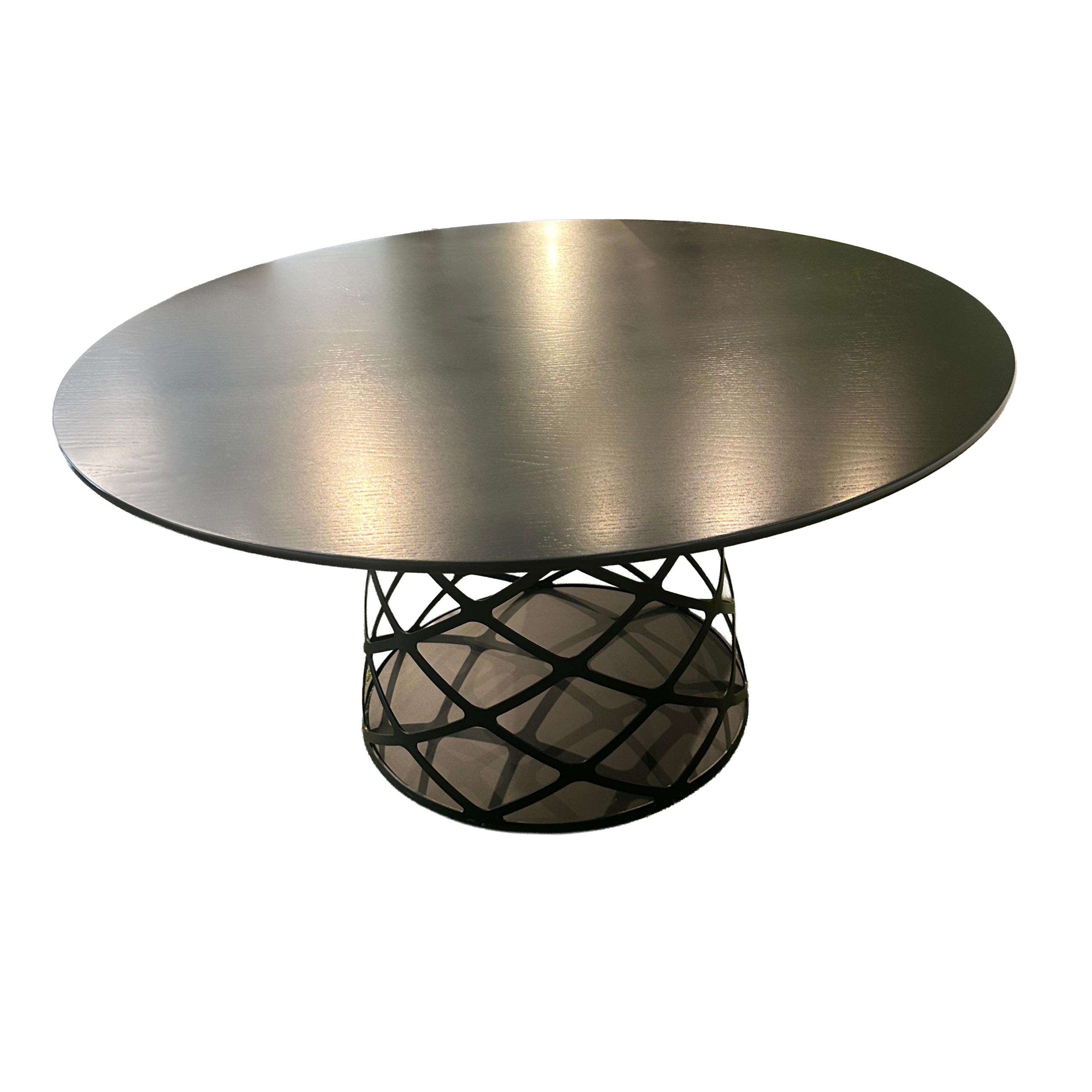 Black Round Planter Coffee Table