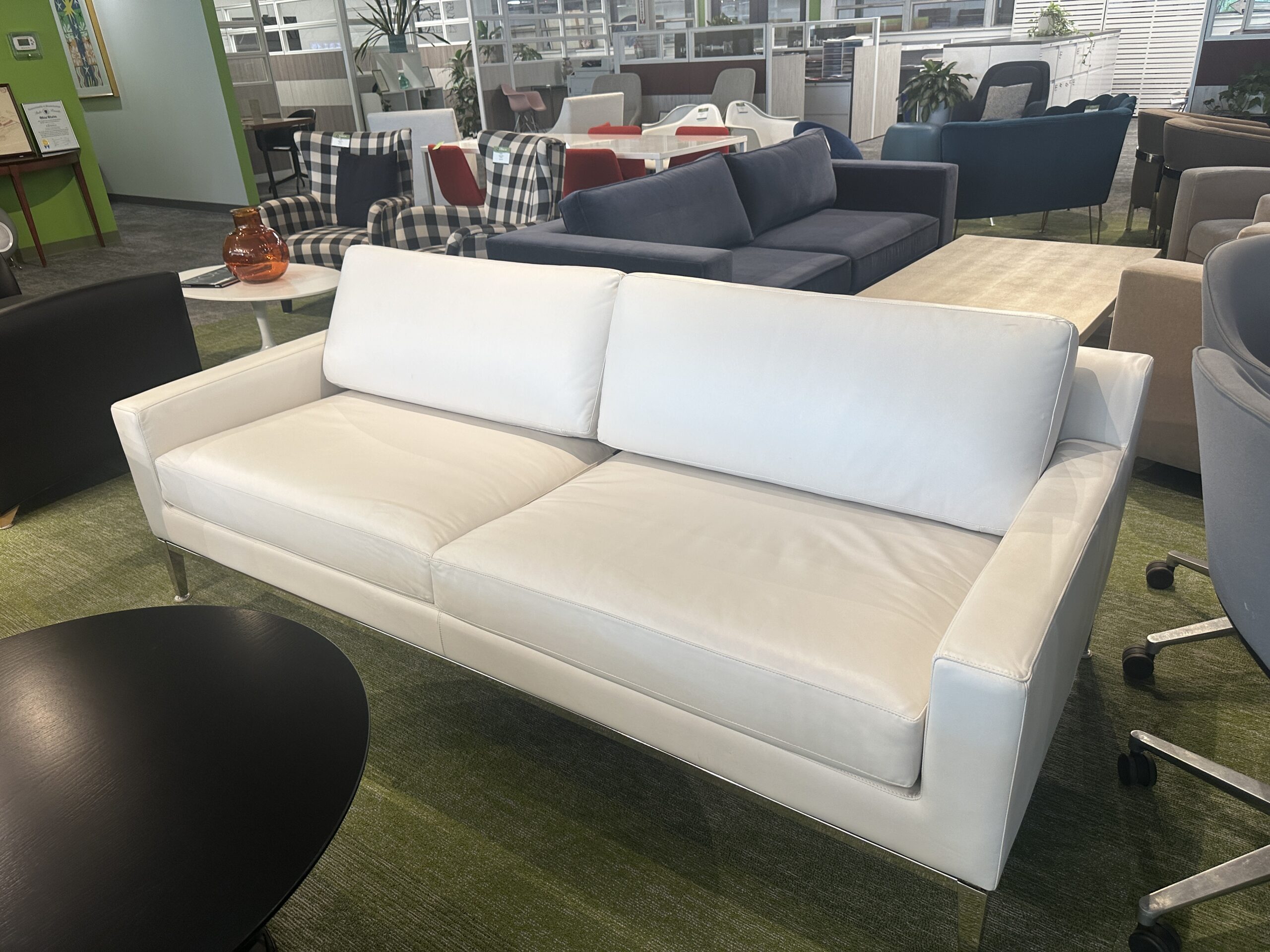 Restoration Hardware White 2-Seat Sofa