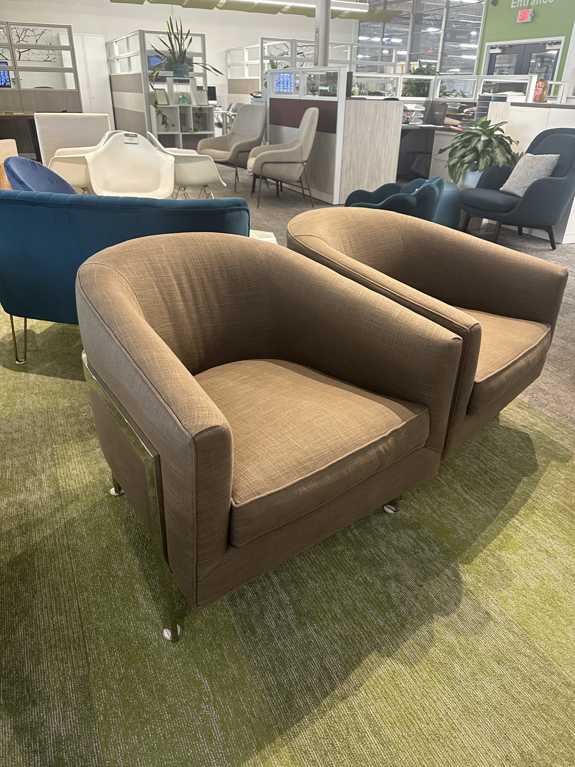 Restoration Hardware Brown Club Chair