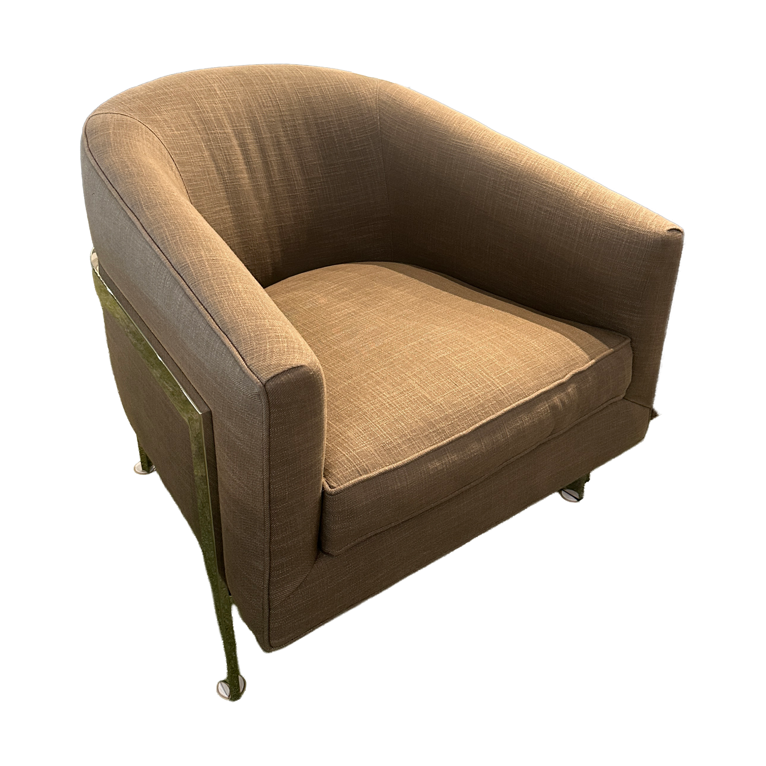 Restoration Hardware Brown Club Chair
