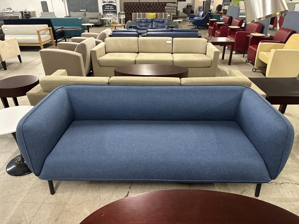 Cherry Hills Blue Fabric Sofa photo