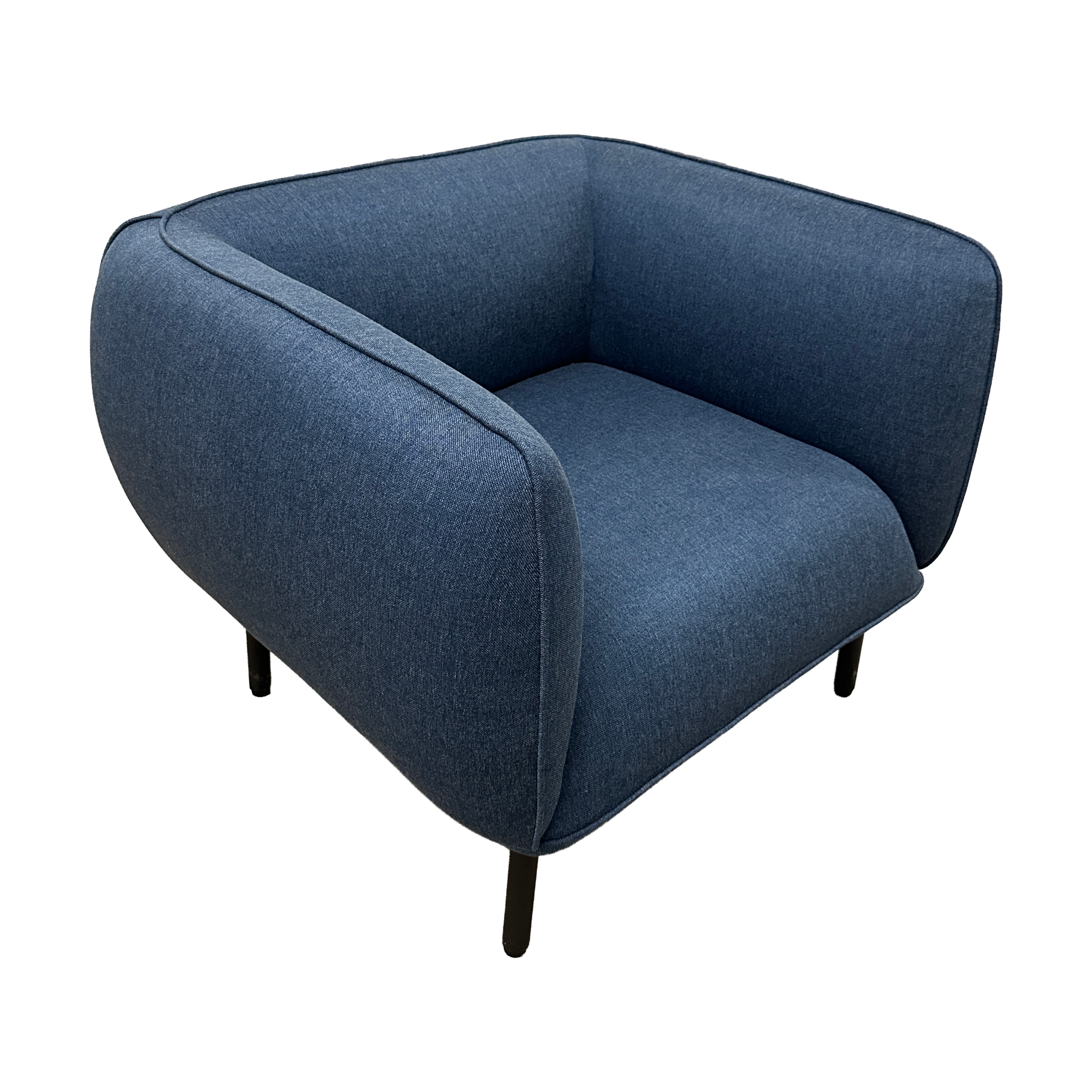 Cherry Hills Blue Fabric Club Chair