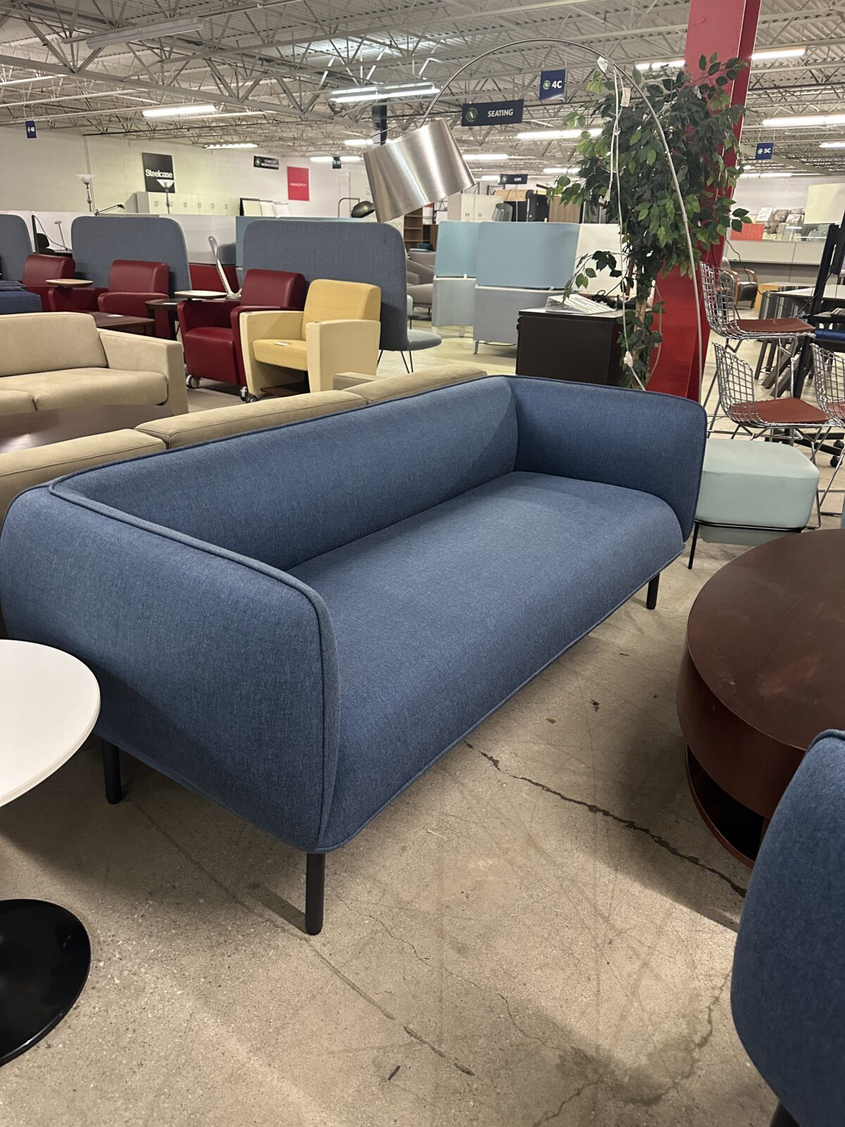 Cherry Hills Blue Fabric Sofa photo