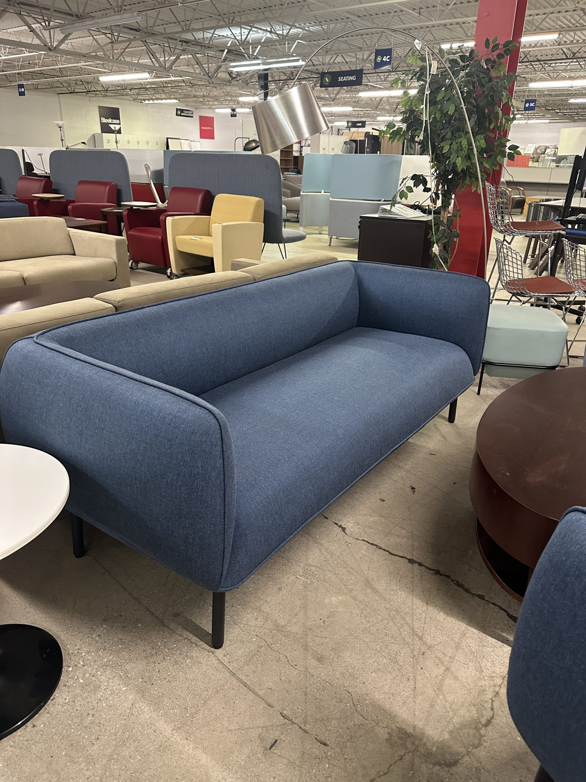 Cherry Hills Blue Fabric Sofa