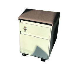 Purple Steelcase Mobile Pedestals