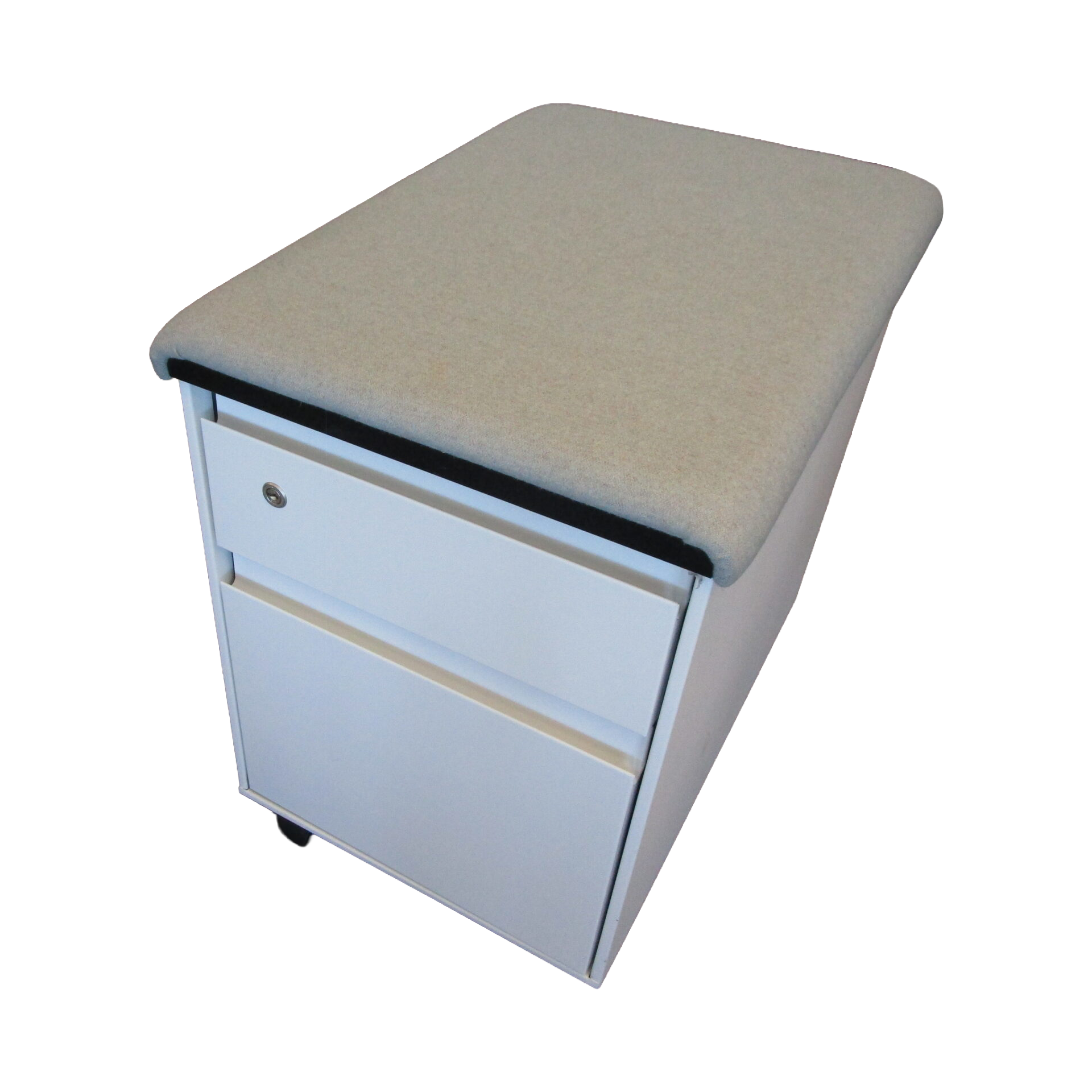 Gray Steelcase Mobile Pedestals