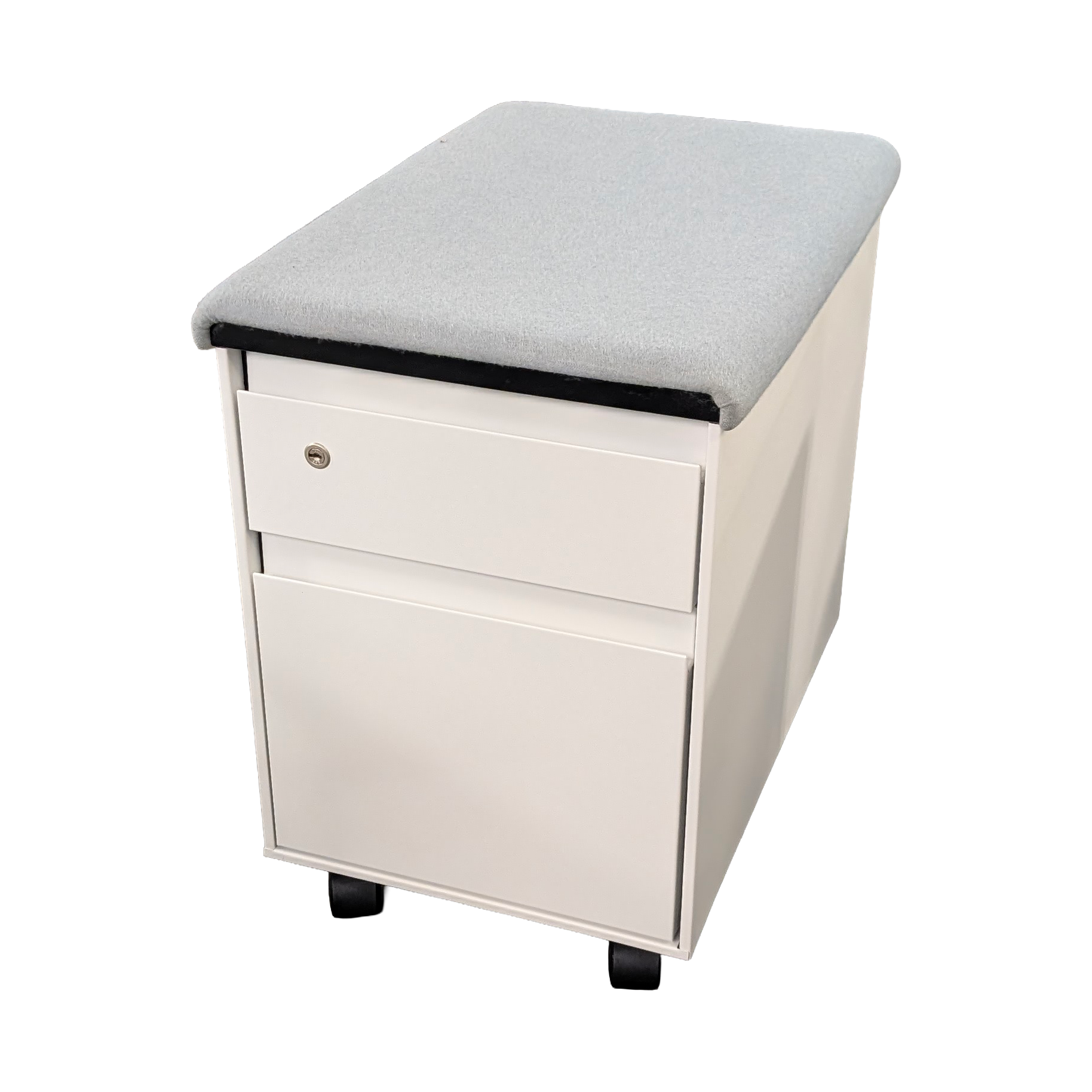 Gray Steelcase Mobile Pedestals