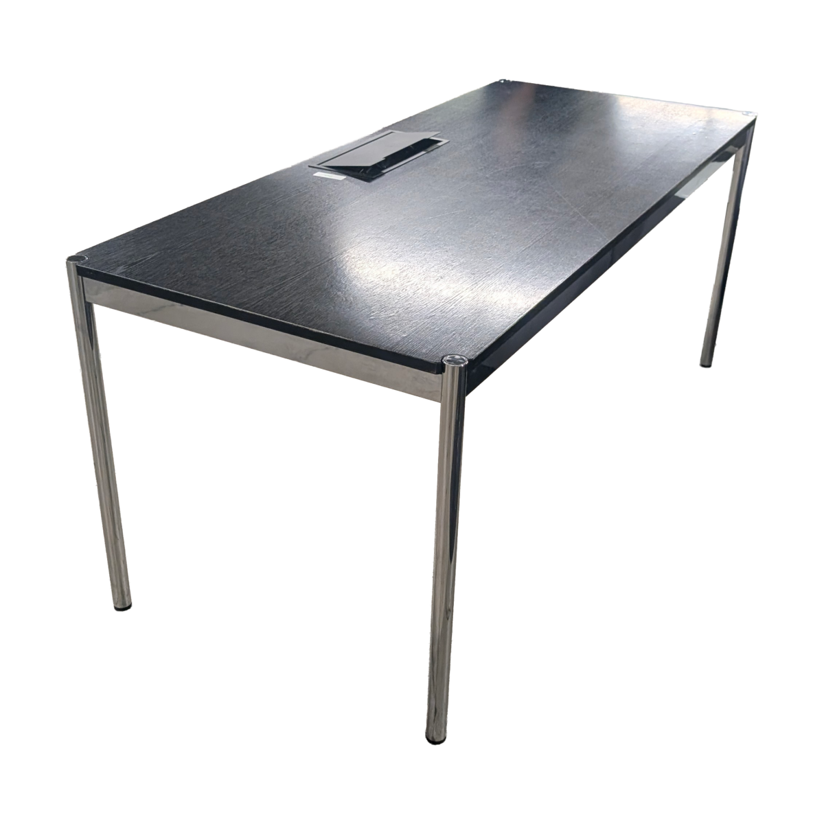 Black Training Table with Chrome Legs photo
