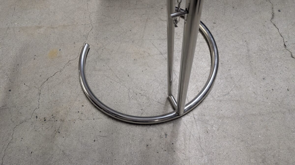 Adjustable Round Glass End Table photo