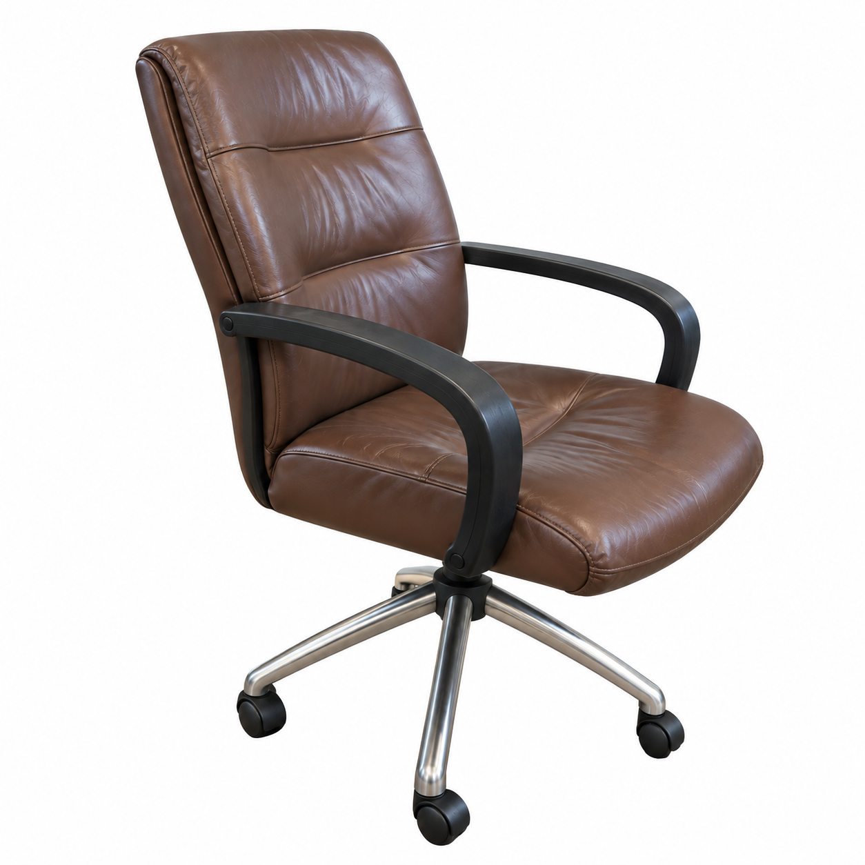 Gunlocke Leather Conference Chair