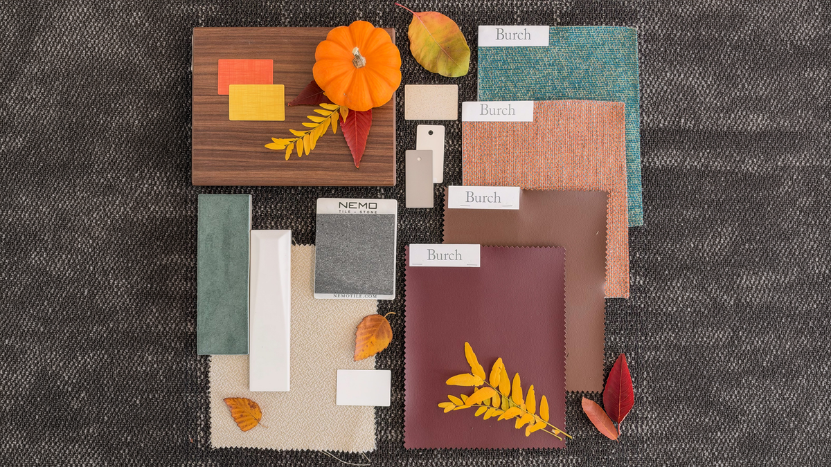 Fall Office Moodboard: Autumn Glow for Warm, Inviting Workspaces