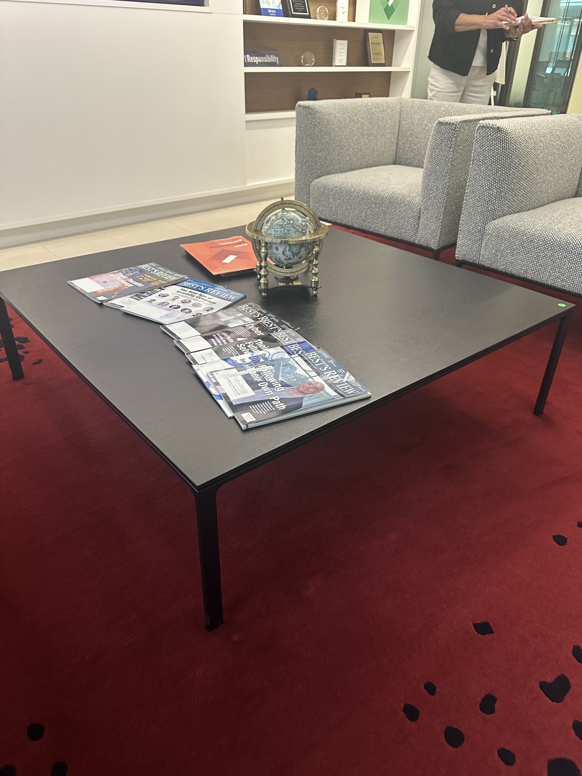 Andreu World Square Black Coffee Table