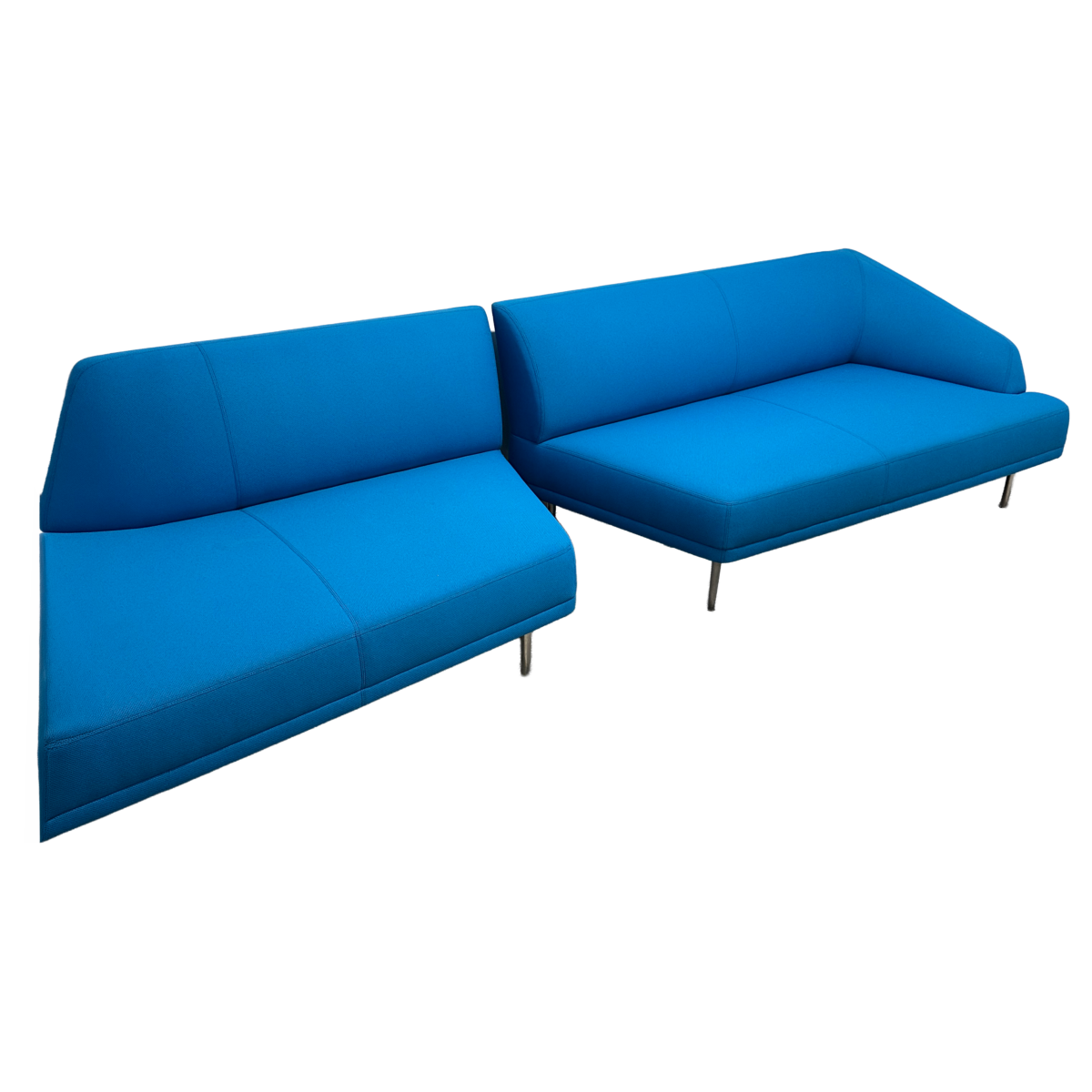 Bernhardt Blue V-Shape Sectional photo