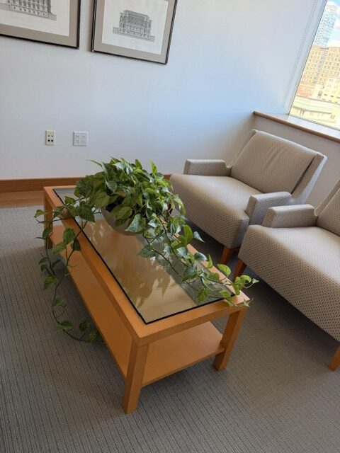 Wood & Glass Coffee Table
