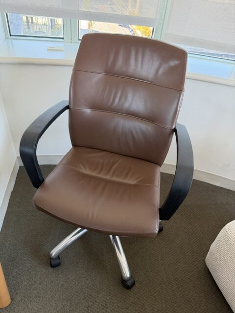 Gunlocke Leather Conference Chair
