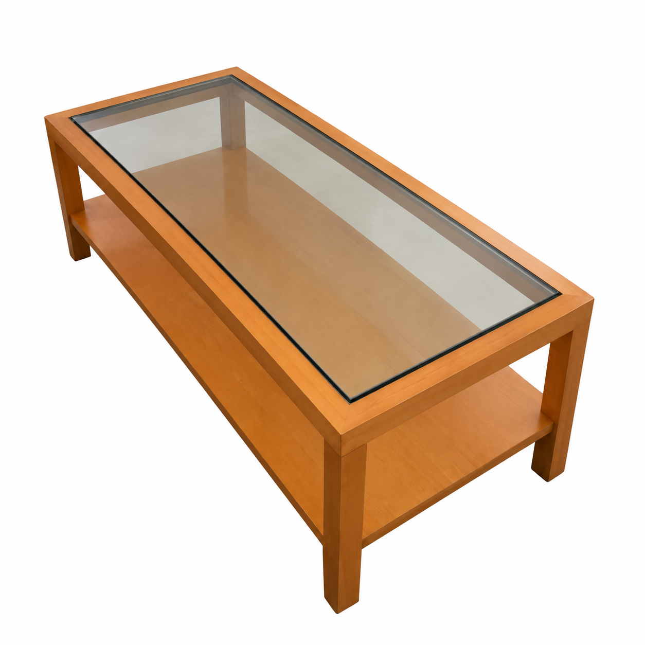 Wood & Glass Coffee Table