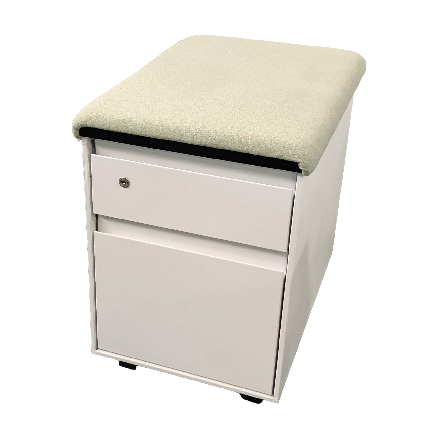 Green Steelcase Mobile Pedestals