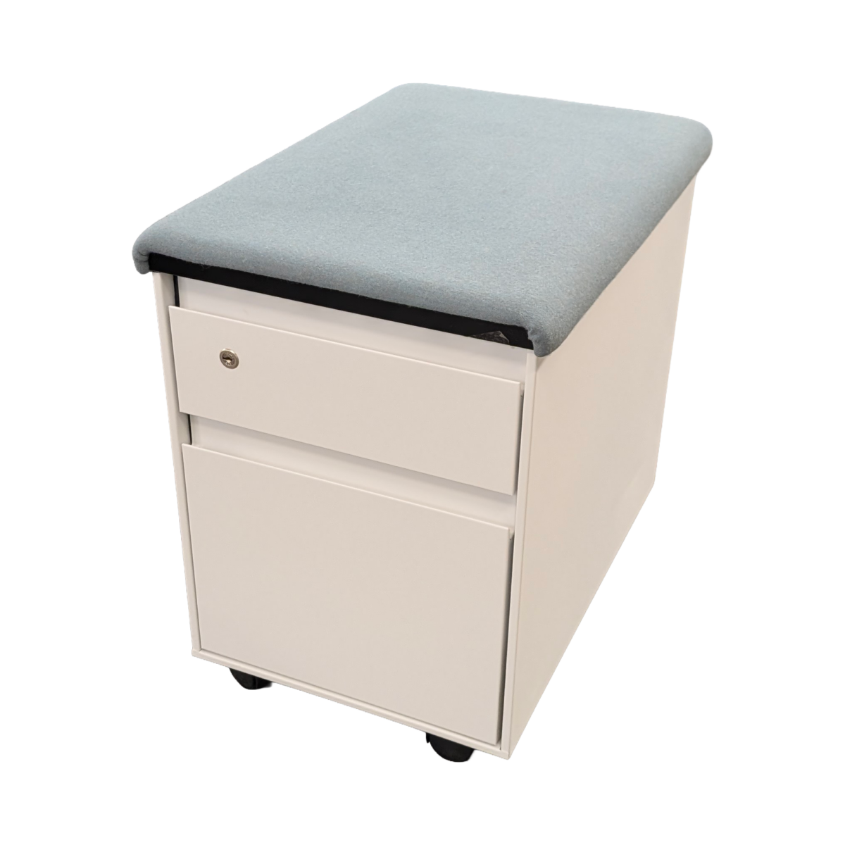Blue Steelcase Mobile Pedestals photo