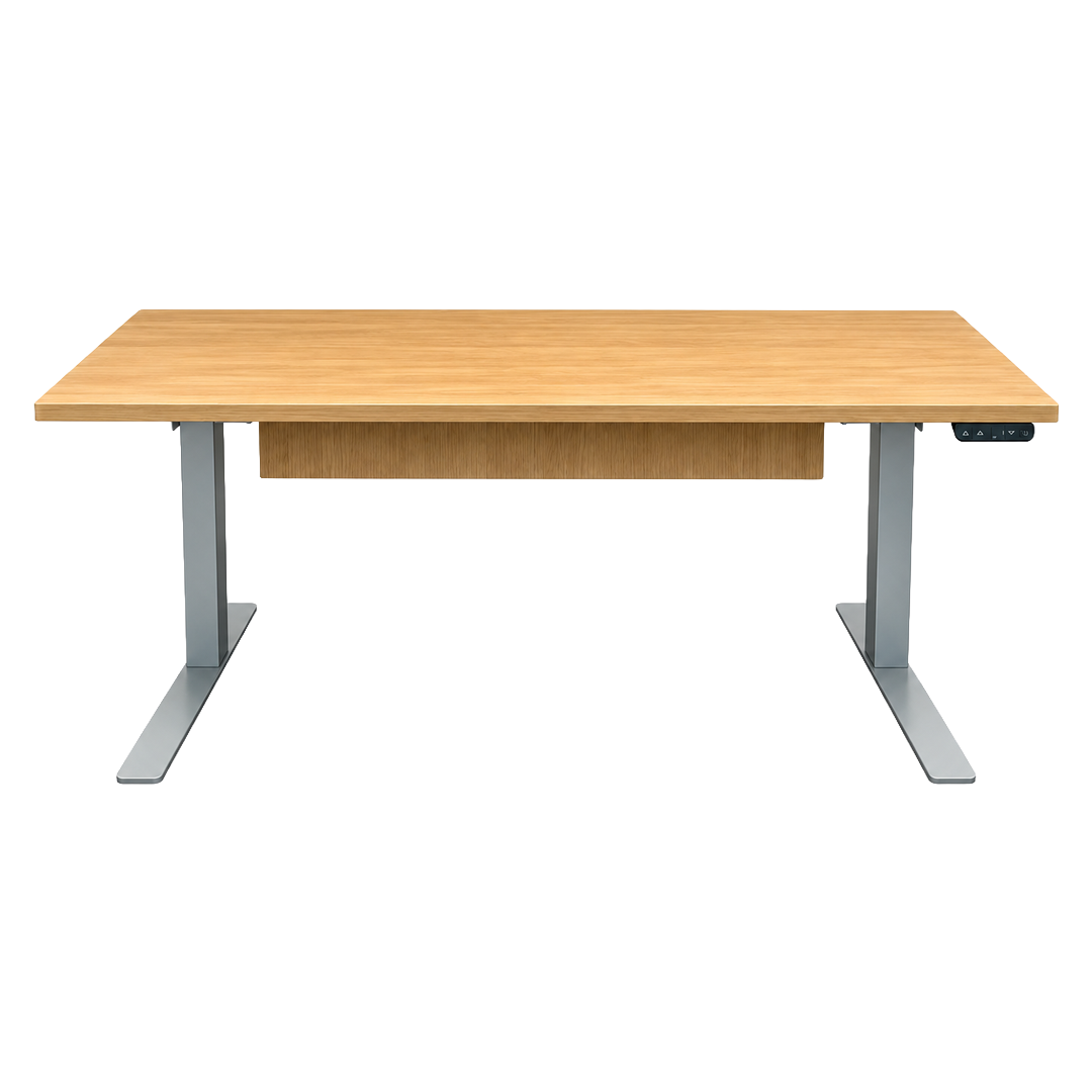 Knoll Light Oak Sit-Stand Desk